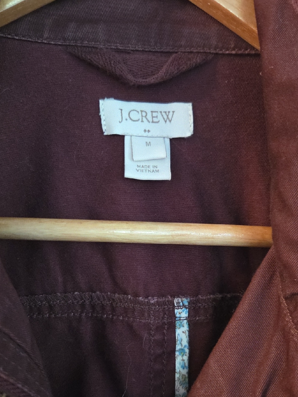 J Crew Burgandy Barn Jacket Size Medium - Picture 2 of 4